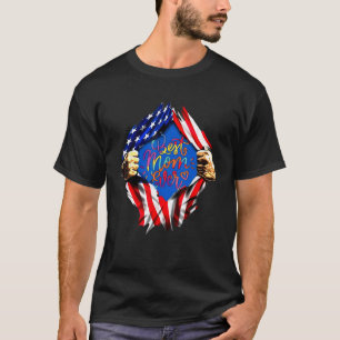 Best Mom Ever American Flag Happy Mothers Day T-Shirt