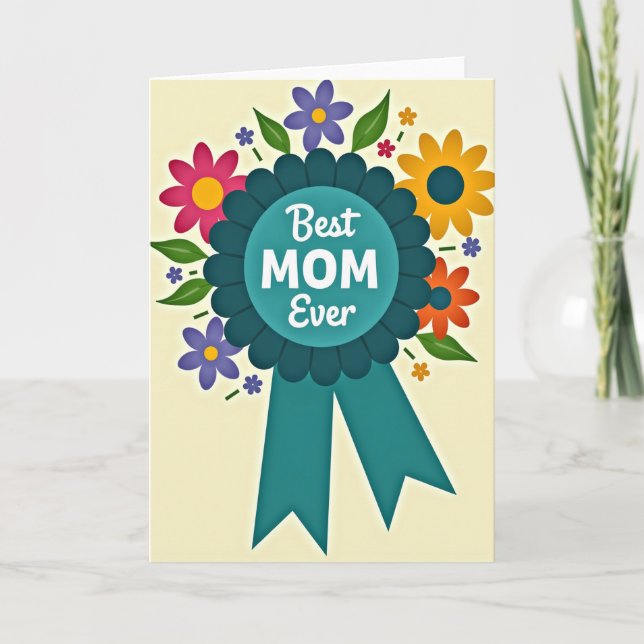 Best Mom Ever Award Card (Front)