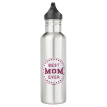 Best MOM Ever Badge Logo Design
