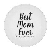 Engraved Mom Word-Art Cutting Board