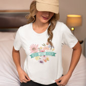 Best Mom Ever | Blooming Wildflowers Heart Photo T-Shirt