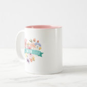Best Mom Ever | Blooming Wildflowers Heart Photo Two-Tone Coffee Mug (Front Left)