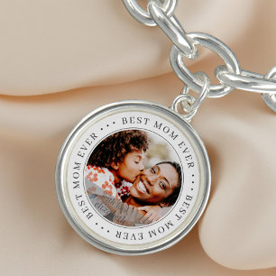 Best Mom Ever Classic Simple Photo Bracelet