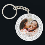 Best Mom Ever Classic Simple Photo Keychain<br><div class="desc">This simple and classic design is composed of serif typography and add a custom photo.</div>