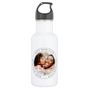 Best Mom Ever Classic Simple Photo Stainless Steel Water Bottle