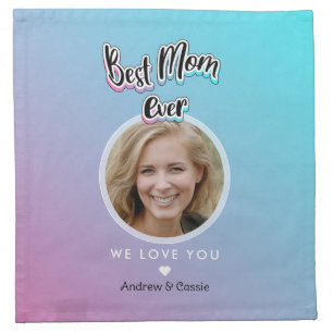 Best mom ever cloth napkin