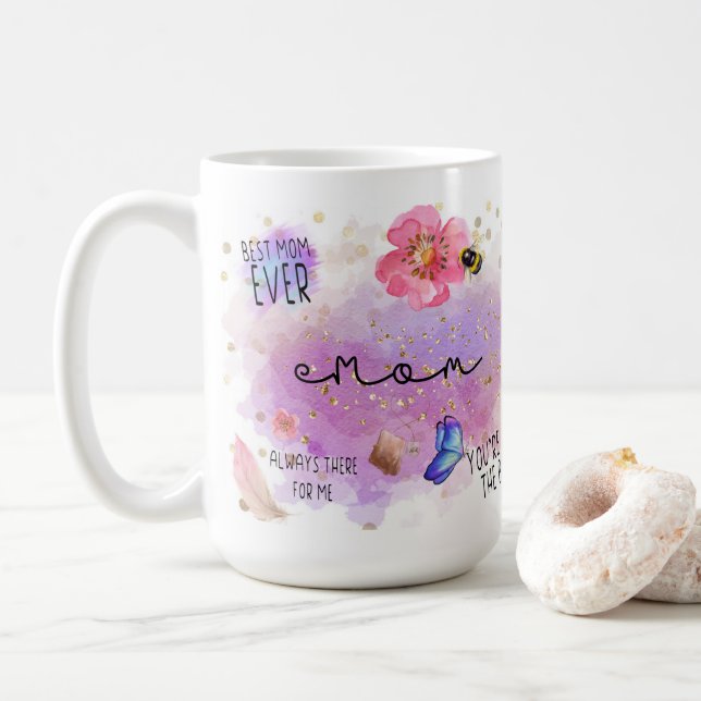 Best Mom Ever Coffee Mug (With Donut)
