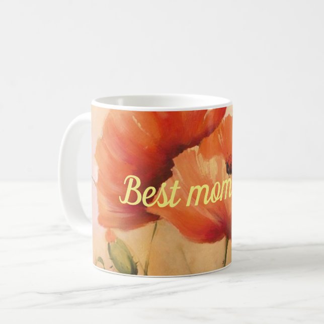 Best mom ever coffee mug (Front Left)
