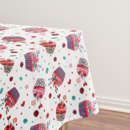 Best Mom Ever Cupcakel Pattern  Tablecloth