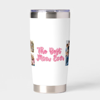 Best Mom Ever | Custom 3 Photo Collage Insulated Tumbler