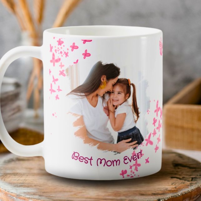 Best Mom Ever Custom Butterfly  Coffee Mug (Creator Uploaded)