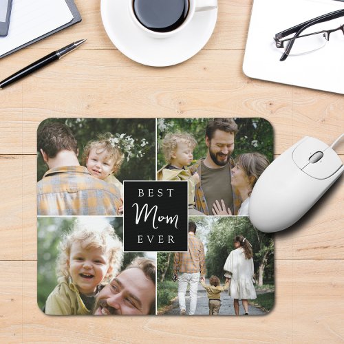 Best Mom Ever Custom Family Photo Mouse Pad