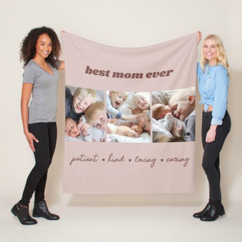 Best Mom Ever Custom Fleece Blanket