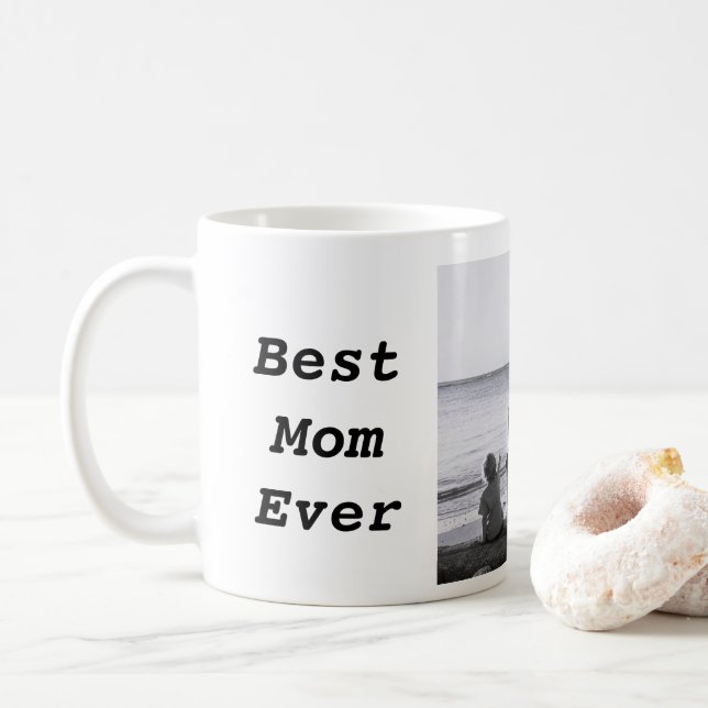 Best Mom Ever Custom Photo Coffee Mug (With Donut)