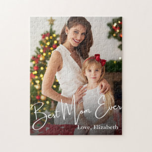 Best Mom Ever Custom Photo Jigsaw Puzzle