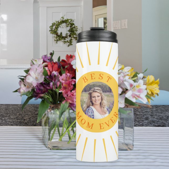 Best mom ever custom photo love you Mother's Day Thermal Tumbler (Creator Uploaded)