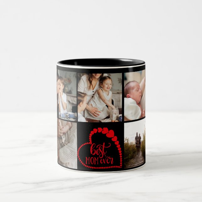Best Mom Ever Custom Photo MOTHERS DAY Mug (Center)