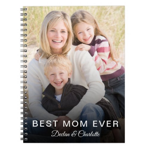 best mom ever custom photo personalized name notebook