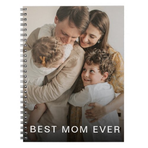 best mom ever custom photo personalized name notebook