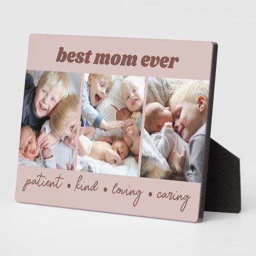 Best Mom Ever Custom Photo Plaque