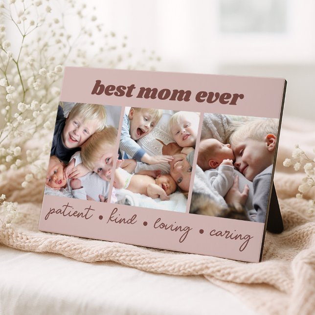 Best Mom Ever Custom Photo Plaque (Creator Uploaded)