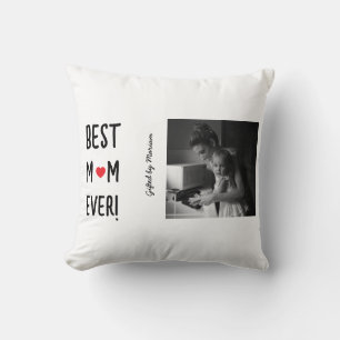 Best Mom Ever Customizable Name Throw Pillow