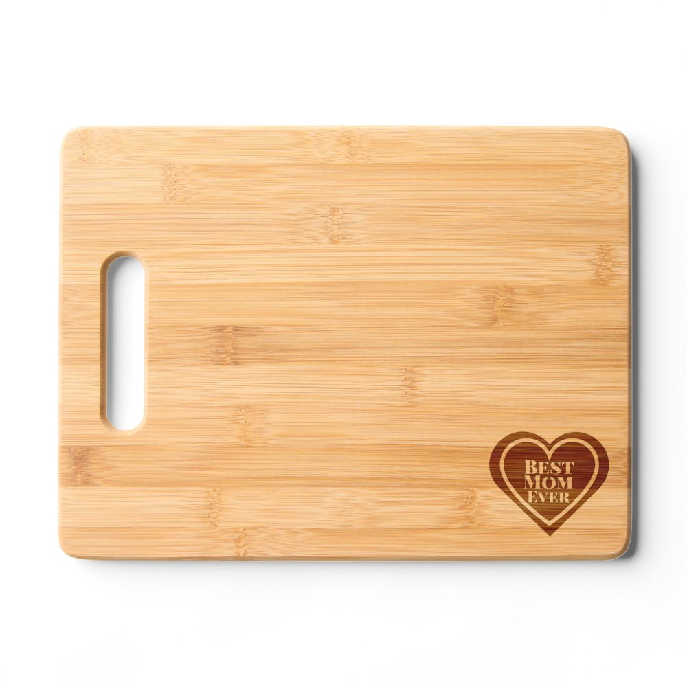 Best Mom Ever Etched Wooden Cutting Cheese Board