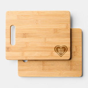 Best Mom Ever Etched Wooden Cutting Cheese Board