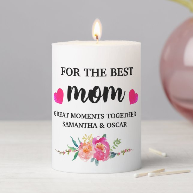  Best Mom Ever | Floral Candle Gift  (In Situ)