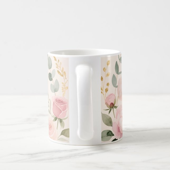 Best Mom Ever Floral Gift Design Coffee Mug (Handle)