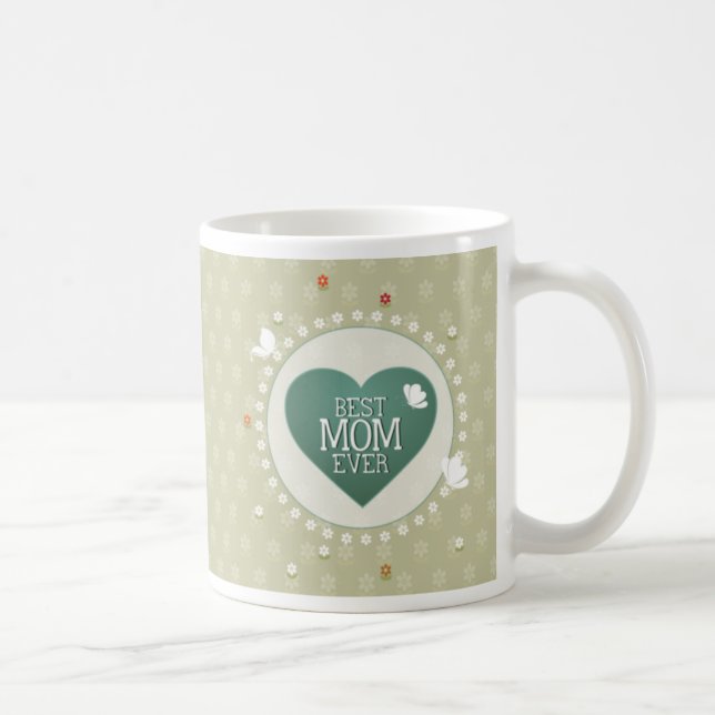 Best Mom Ever Floral Mug (Right)