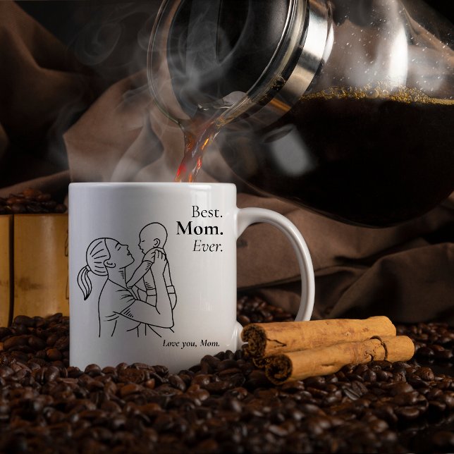 Best Mom Ever – Floral Mug Gift (Creator Uploaded)