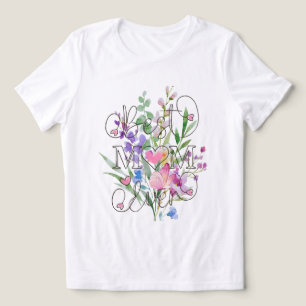 Best Mom Ever Floral Watercolor Design Tri-Blend Shirt