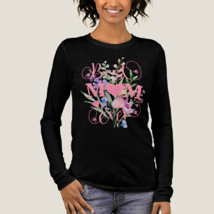 Best Mom Ever Floral Watercolor Design Tri-Blend Shirt