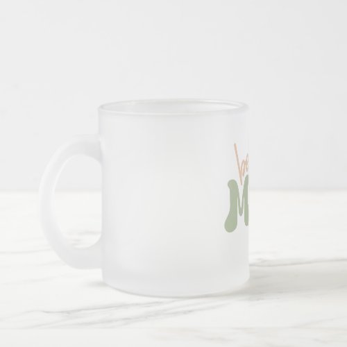 Best mom ever  frosted glass coffee mug
