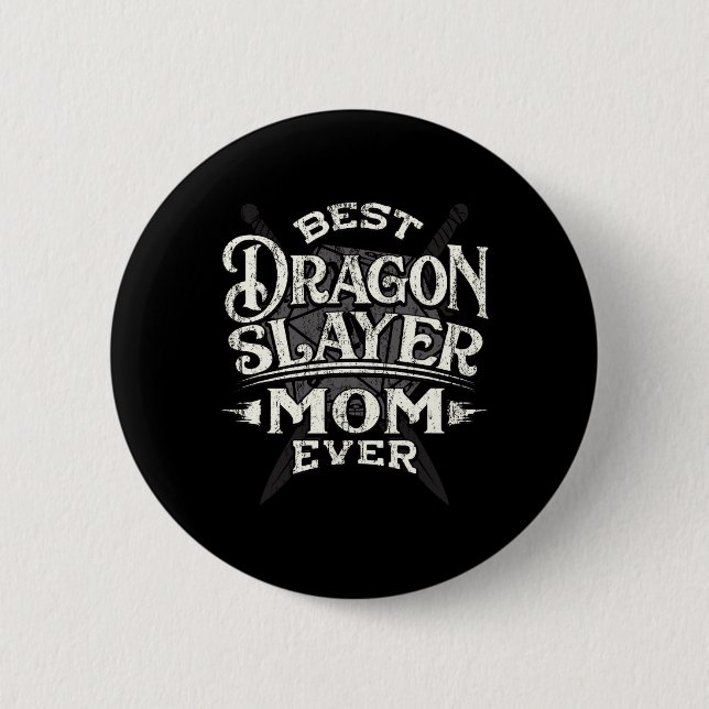Best Mom Ever Funny Mother's Day Rpg Gamer Women  Button (Front)