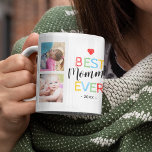 Best Mom Ever Gift Photo Coffee Mug<br><div class="desc">Personalized mom coffee mug featuring the text "best mommy ever",  and the date. Plus 8 family photos for you to customize with your own to make this an extra special mom gift.</div>