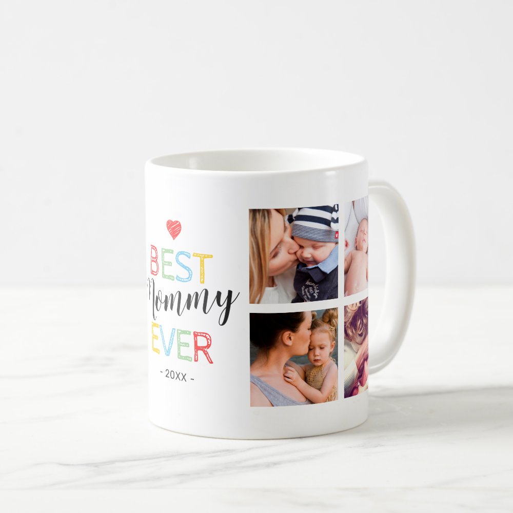 Best Mom Ever Custom Gift Photo Coffee Mug