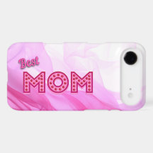 Best Mom Ever girly pink chiffon elegant modern