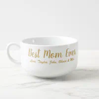 Greatest Mom Personalized Soup Bowl