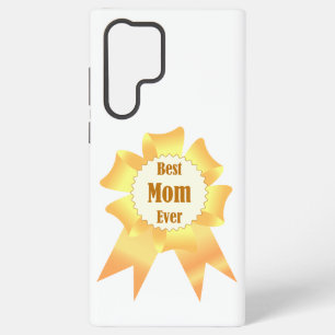 Best mom ever Golden winner award ribbon Samsung Galaxy S22 Ultra Case