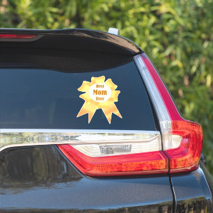 Best mom ever Golden winner award ribbon Sticker