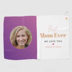 Best mom ever golf towel