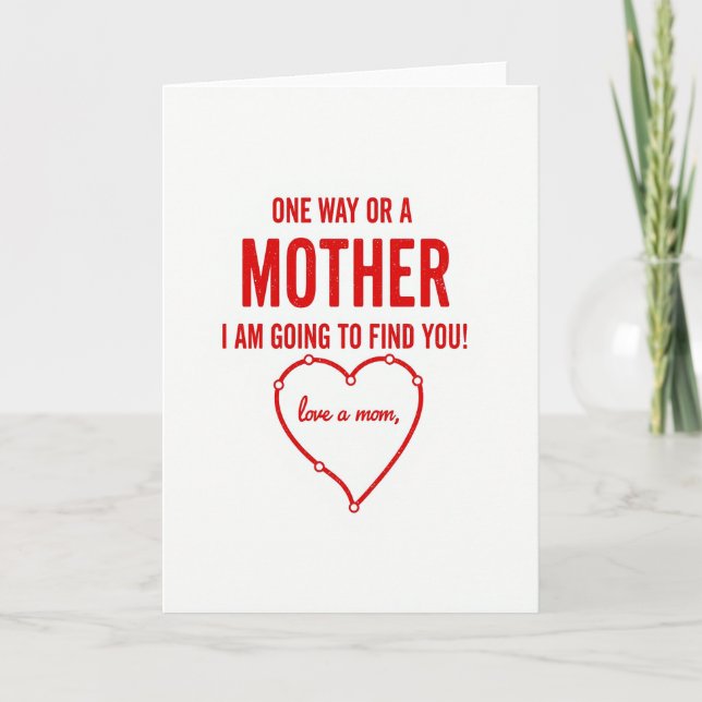 Best Mom Ever Graphic Heart Card (Front)