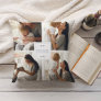 Best Mom Ever | Gray & White Kids Photo Collage Throw Pillow