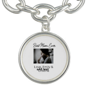best mom ever happy mothers day add photo name  bracelet