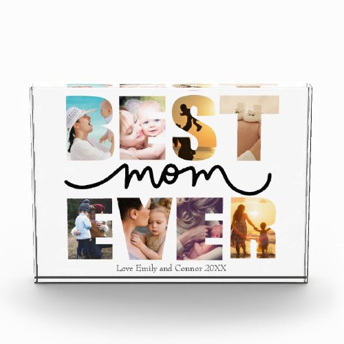 Best mom ever happy mothers day text shaped photo