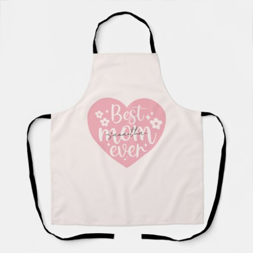 Best Mom Ever Heart Apron