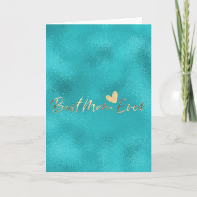 Best Mom Ever Heart Card (Front)