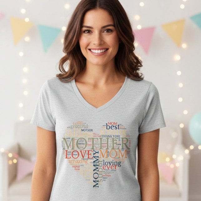 Best mom ever, heart shaped mother's day T-Shirt (Creator Uploaded)